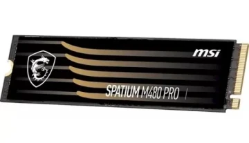 Твердотельный накопитель MSI 1000 Gb SPATIUM M480 PRO (S78-440L1G0-P83)