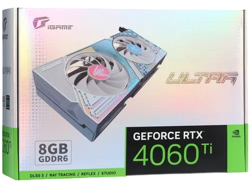 Видеокарта Colorful (RTX 4060 Ti Ultra W DUO OC 8GB-V) GeForce RTX 4060 Ti 8GB Ultra W DUO OC 8GB-V