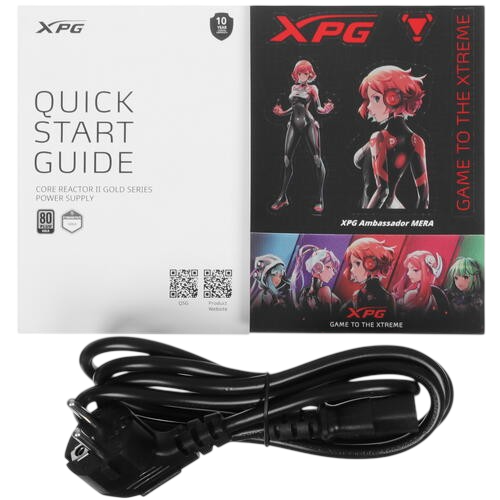 Блок питания ADATA XPG 850W CORE REACTOR II White (COREREACTORII850G-WHCEU) 16 Pin (PCIe 5.0 Connector Cable Details)