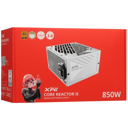 Блок питания ADATA XPG 850W CORE REACTOR II White (COREREACTORII850G-WHCEU) 16 Pin (PCIe 5.0 Connector Cable Details)