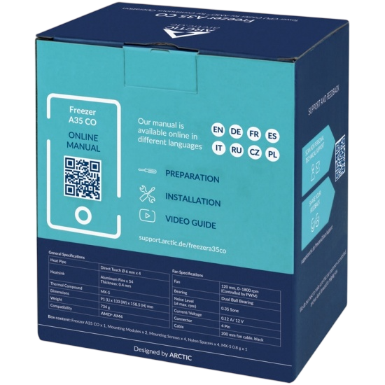 Кулер для процессора Arctic Cooling FREEZER A35 CO AM4 ACFRE00113A