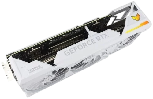 Видеокарта ASUS (TUF-RTX4070TIS-O16G-BTF-WHITE) GeForce RTX 4070 TI SUPER 16GB WHITE OC (90YV0KI0-M0NA00)