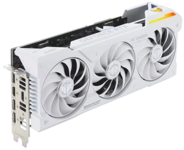 Видеокарта ASUS (TUF-RTX4070TIS-O16G-BTF-WHITE) GeForce RTX 4070 TI SUPER 16GB WHITE OC (90YV0KI0-M0NA00)