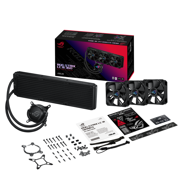 Система жидкостного охлаждения для процессора ASUS ROG STRIX LC III 360 SIGRID V2 ARGB Black (90RC00T0-M0UAY0)