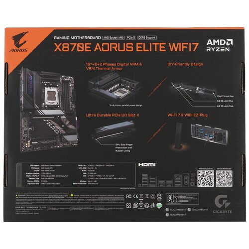 Материнская плата Gigabyte X870E AORUS ELITE WIFI7