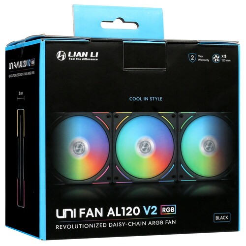 Комплект вентиляторов для корпуса Lian Li UNI FAN AL120 V2 ARGB Black (G99.12ALV23B.R0)