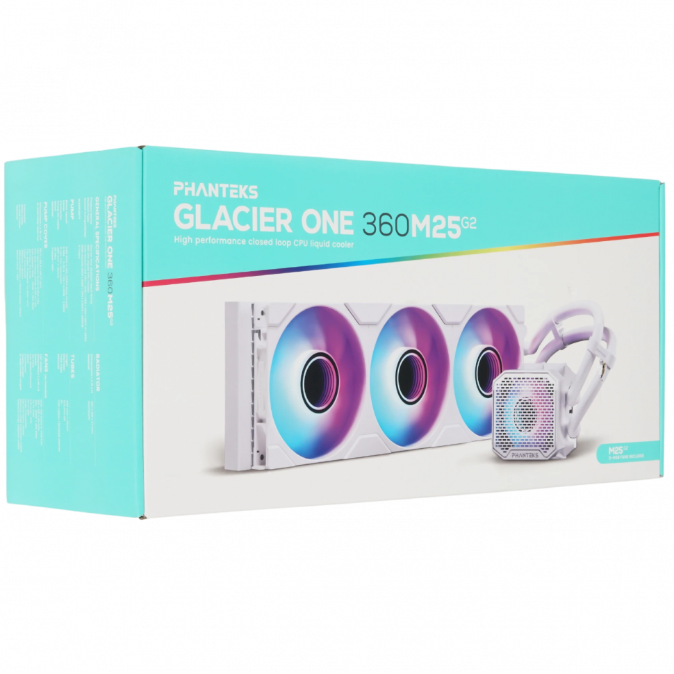 Система жидкостного охлаждения для процессора PHANTEKS Glacier One 360M25 G2 ARGB White (PH-GO360M25G2_DWT01)
