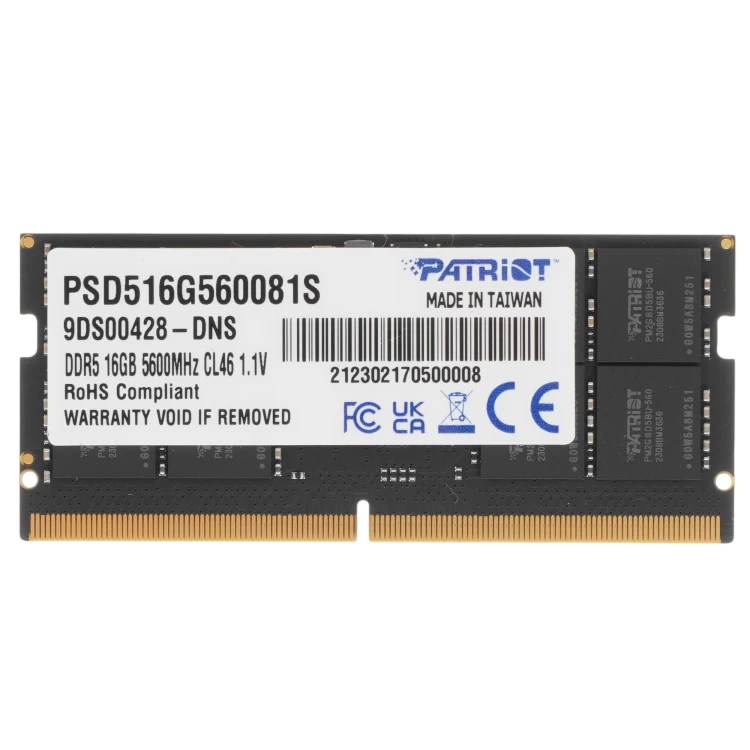 Оперативная память 16 Gb 5600 MHz PATRIOT Signature Line (PSD516G560081S)