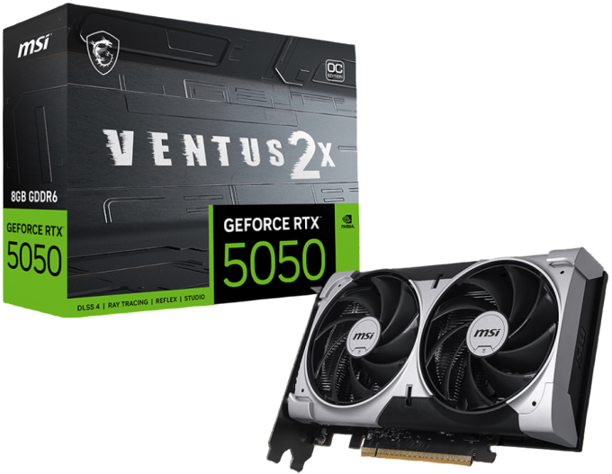 Видеокарта MSI (G5050-8V2C) GeForce RTX 5050 8G VENTUS 2X OC