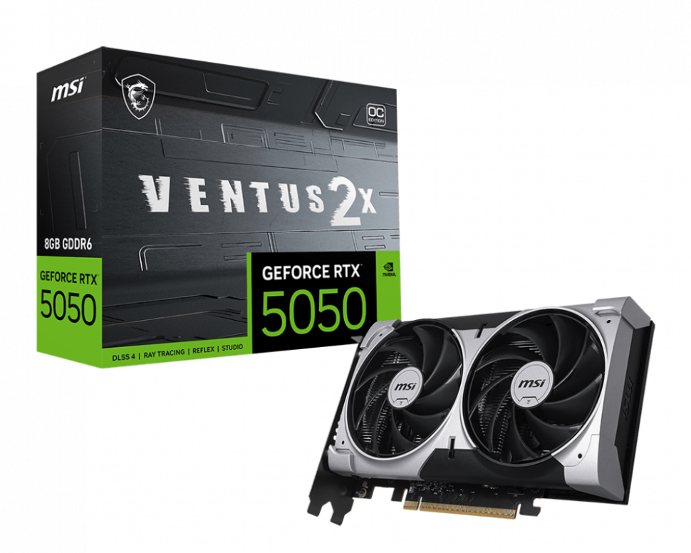 Видеокарта MSI (G5050-8V2C) GeForce RTX 5050 8G VENTUS 2X OC