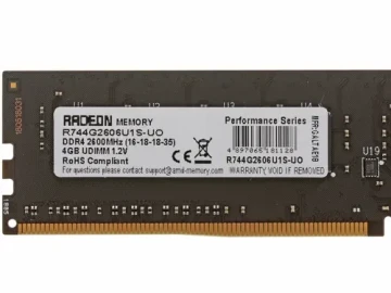 Оперативная память 4 Gb 2666 MHz AMD R7 PERFOMANCE SERIES (R744G2606U1S-UO)