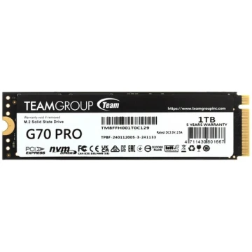 Твердотельный накопитель TeamGroup 1000 Gb T-FORCE G70 PRO (TM8FFH001T0C129)