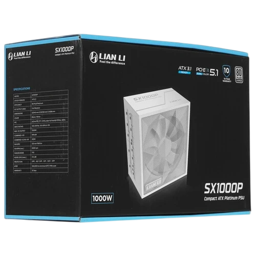 Блок питания Lian Li 1000W SX1000P White (G9P.SX1000P.W000.RU) 16 Pin (PCIe 5.1 Connector Cable Details)