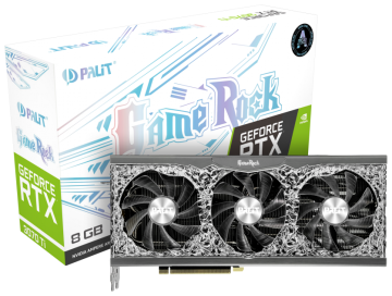 Видеокарта Palit (NED307T019P2-1047G) GeForce RTX 3070 Ti 8GB GAMEROCK