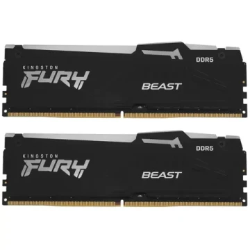 Оперативная память 16 Gb 4800 MHz Kingston FURY BEAST RGB (KF548C38BBAK2-16)