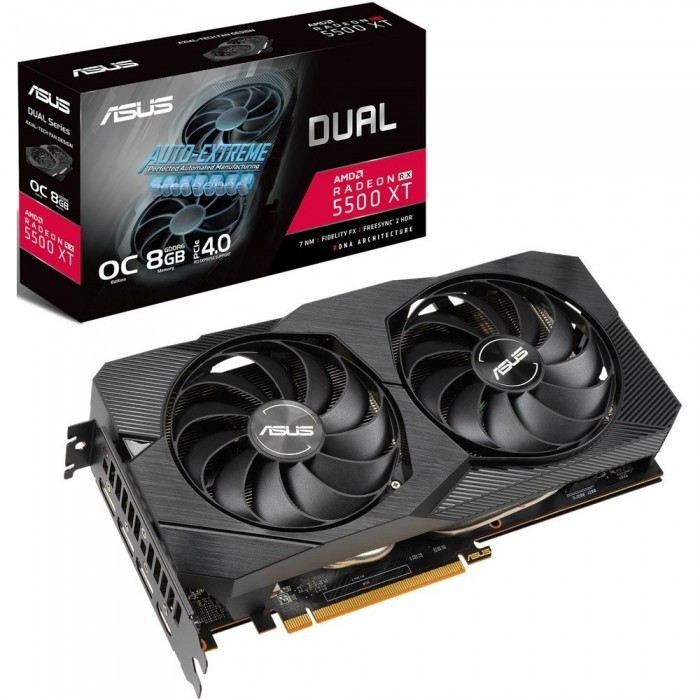 Видеокарта ASUS (DUAL-RX5500XT-O4G-EVO) AMD Radeon RX 5500 XT 4GB DUAL EVO OC