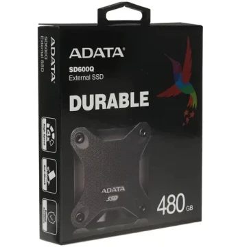 Внешний SSD 480 Gb ADATA SD600Q Black ASD600Q-480GU31-CBK