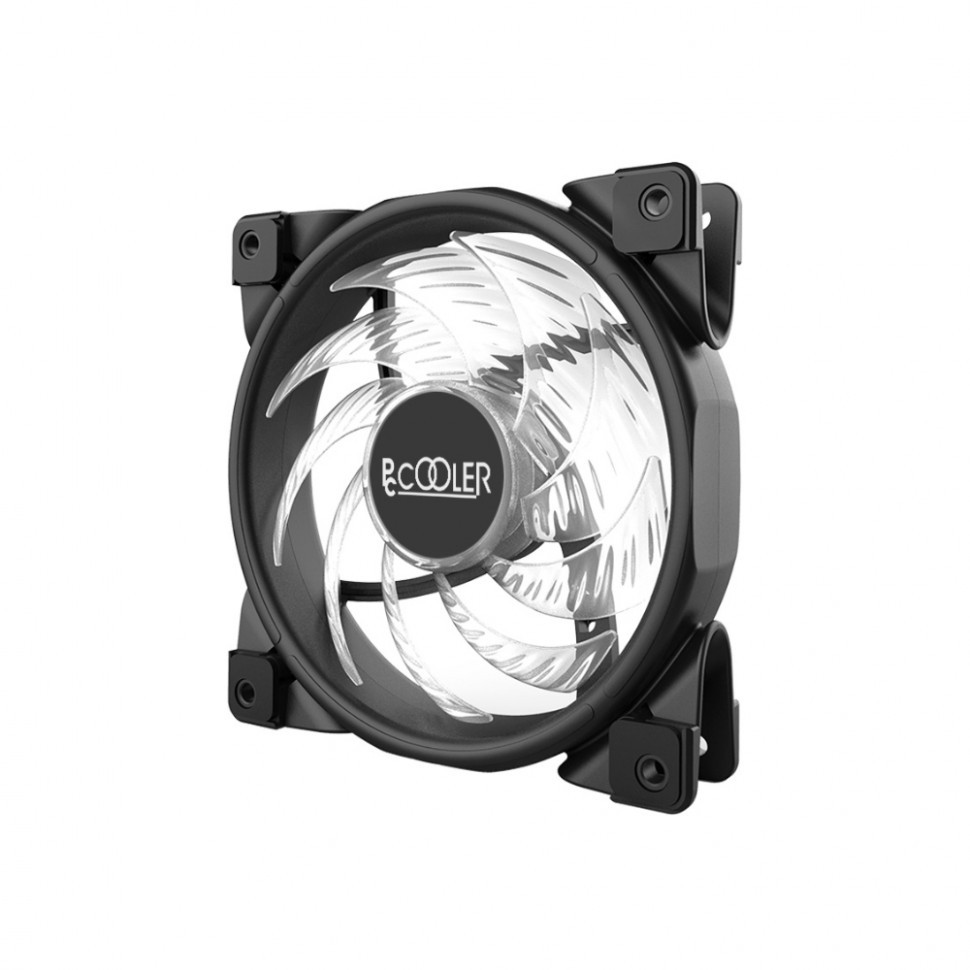 Вентилятор PCCooler HALO RGB 120x120x25мм (PWM, пит. от мат.платы и БП, 1000-2000 об/мин)
