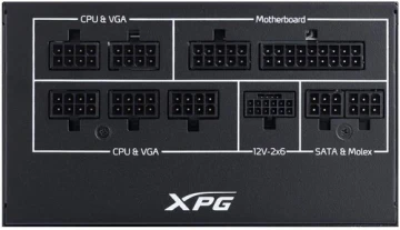 Блок питания ADATA XPG 650W CORE REACTOR (COREREACTORIIVE650G-BKCEU) 16 Pin (PCIe 5.0 Connector Cable Details)