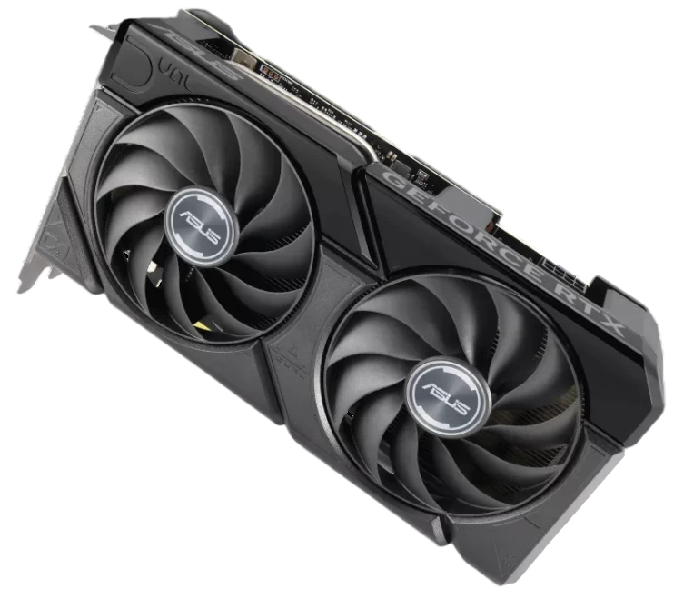 Видеокарта ASUS (DUAL-RTX4060TI-O8G-EVO) GeForce RTX 4060 TI 8GB DUAL EVO Black OC (90YV0J49-M0NA00)