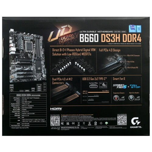 Материнская плата Gigabyte B660 DS3H DDR4