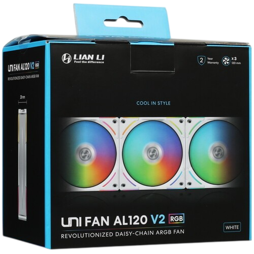 Комплект вентиляторов для корпуса Lian Li UNI FAN AL120 V2 ARGB White (G99.12ALV23W.R0)