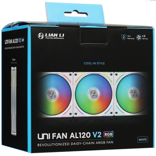 Комплект вентиляторов для корпуса Lian Li UNI FAN AL120 V2 ARGB White (G99.12ALV23W.R0)