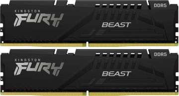 Оперативная память 64 Gb 5600 MHz Kingston FURY Beast AMD Black (KF556C36BBEK2-64)