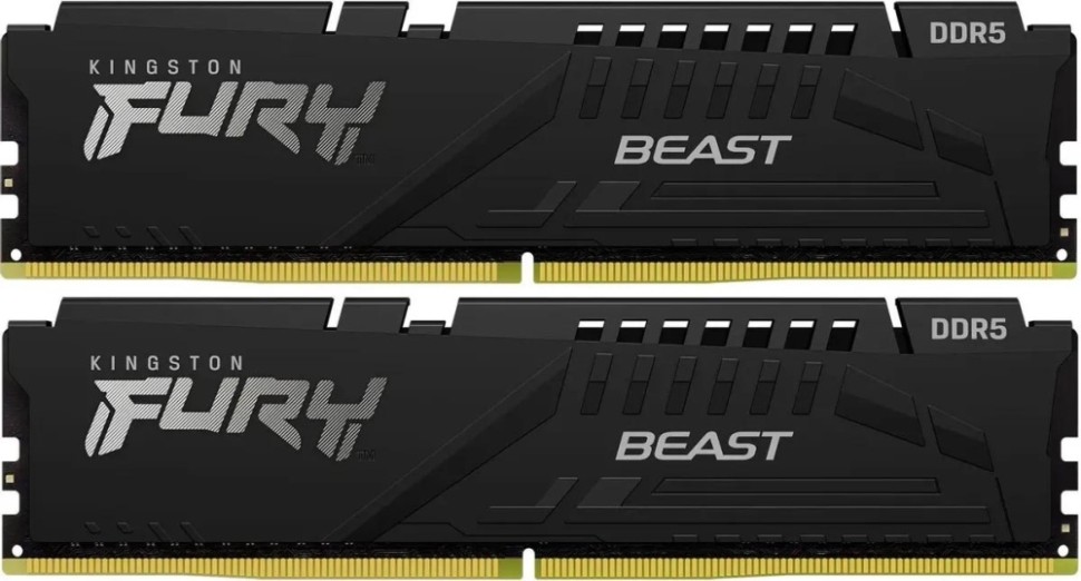 Оперативная память 64 Gb 5600 MHz Kingston FURY Beast AMD Black (KF556C36BBEK2-64)