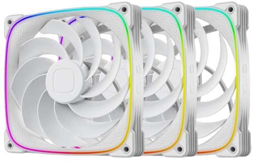 Комплект вентиляторов для корпуса Geometric Future Squama 2503RW-14 Reverse ARGB White (1F2503R314100)