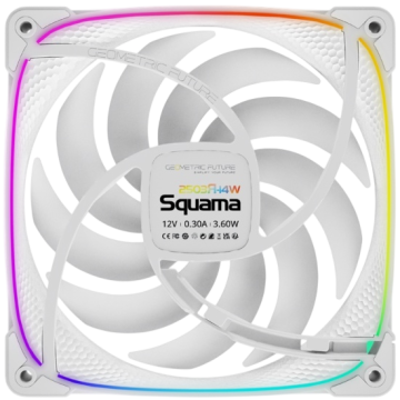 Комплект вентиляторов для корпуса Geometric Future Squama 2503RW-14 Reverse ARGB White (1F2503R314100)