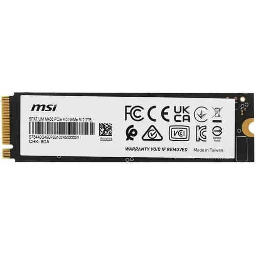 Твердотельный накопитель MSI 2000 Gb SPATIUM M460