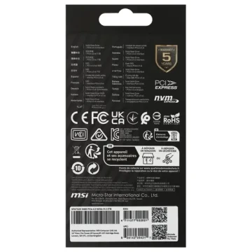 Твердотельный накопитель MSI 2000 Gb SPATIUM M460