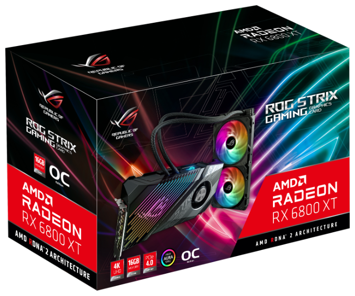 Видеокарта ASUS (ROG-STRIX-LC-RX6800XT-O16G-GAMING) Radeon RX 6800 XT 16GB ROG Strix LC OC