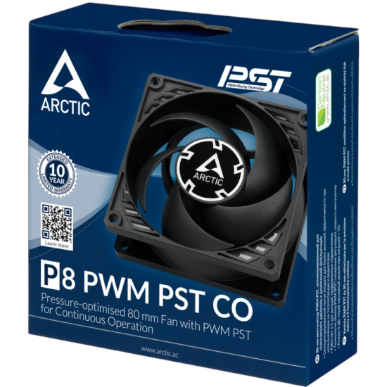 Вентилятор для корпуса Arctic Cooling P8 PWM PST CO Black/Black (ACFAN00151A)