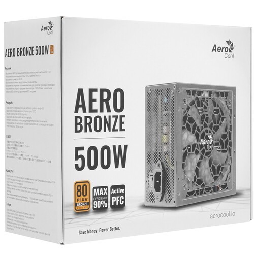 Блок питания Aerocool 500W AERO BRONZE