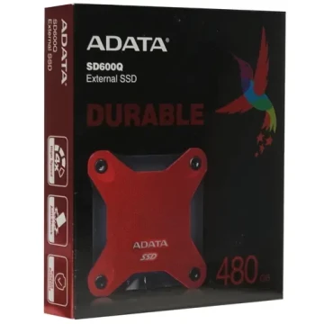 Внешний SSD 480 Gb ADATA SD600Q Red ASD600Q-480GU31-CRD