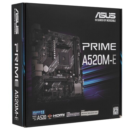 Материнская плата ASUS PRIME A520M-E 90MB1510-M0EAY0