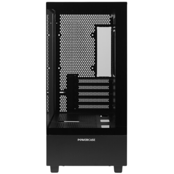 Компьютерный корпус Powercase VISION Micro M TG Black (CVMMB-L0)
