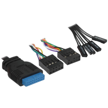 Компьютерный корпус Powercase VISION Micro M TG Black (CVMMB-L0)