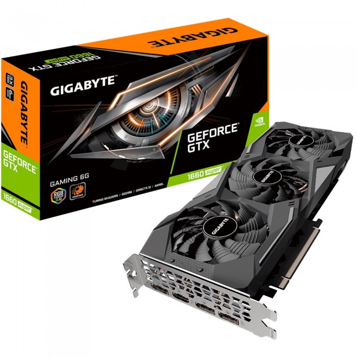 Видеокарта GIGABYTE (GV-N166SGAMING-6GD) GeForce GTX 1660 SUPER 6GB GAMING
