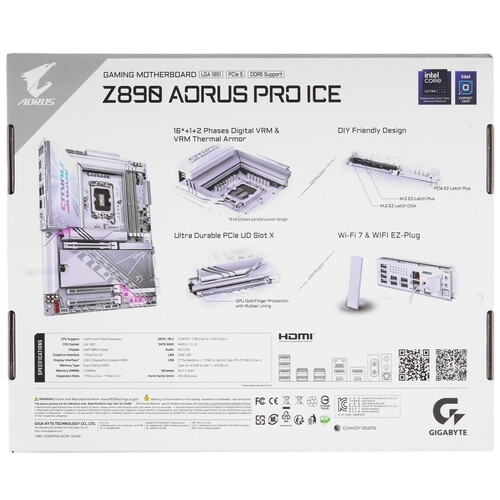 Материнская плата Gigabyte Z890 AORUS PRO ICE