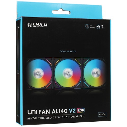 Вентилятор для корпуса Lian Li UNI FAN AL140 V2 ARGB Black (G99.14ALV21B.R0)