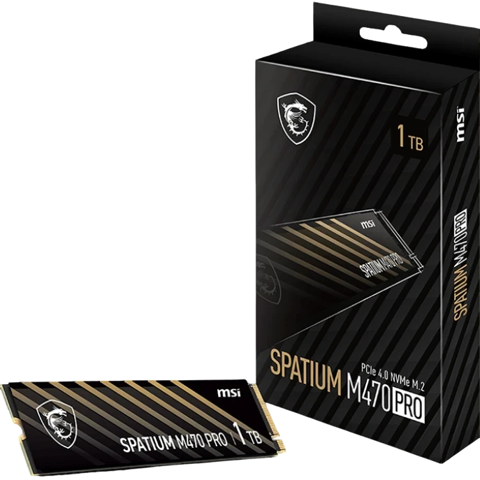 Твердотельный накопитель MSI 1000 Gb SPATIUM M470 PRO (S78-440L0J0-P83)
