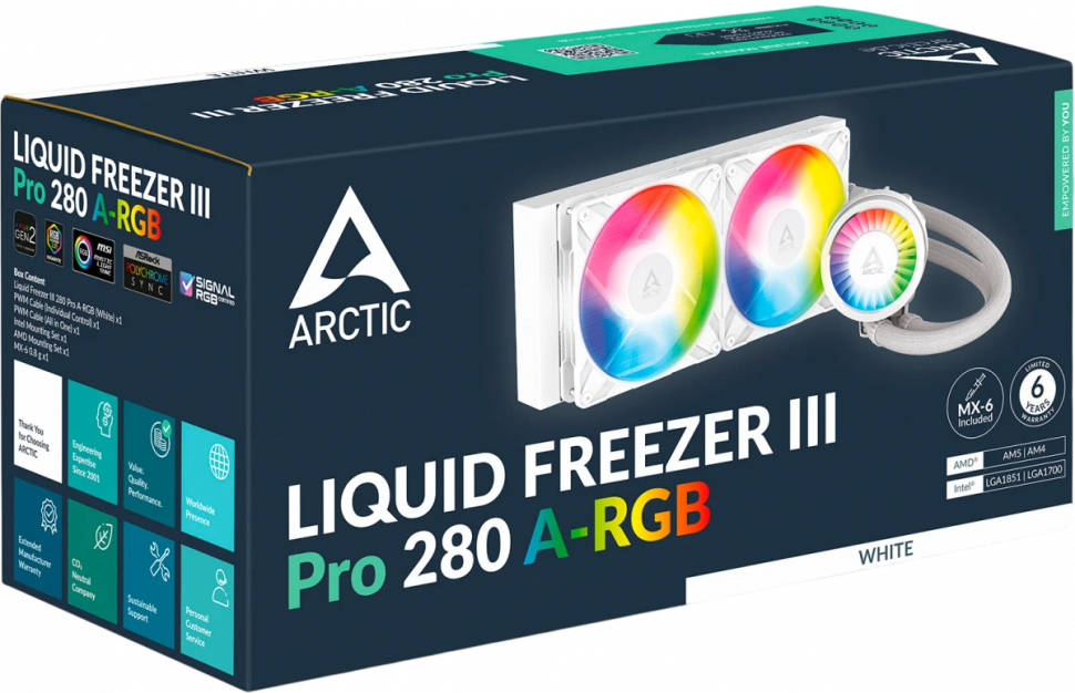 Система жидкостного охлаждения для процессора Arctic Cooling  Liquid Freezer III Pro 280 A-RGB White (ACFRE00187A)