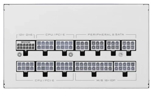 Блок питания Lian Li 1200W SX1200P White (G9P.SX1200P.W000.RU) 16 Pin (PCIe 5.1 Connector Cable Details)