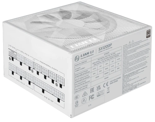 Блок питания Lian Li 1200W SX1200P White (G9P.SX1200P.W000.RU) 16 Pin (PCIe 5.1 Connector Cable Details)