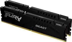 Оперативная память 16 Gb 4800 MHz Kingston FURY BEAST Black (KF548C38BBK2-16)