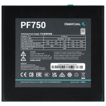 Блок питания Deepcool 750W PF750 (R-PF750D-HA0B-WDEU)