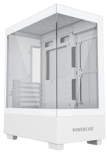 Компьютерный корпус Powercase VISION Micro M TG White (CVMMW-L0)